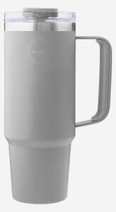 Termopohár so slamkou 885 ml Light Grey AYA&IDA