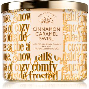 Bath & Body Works Cinnamon Caramel Swirl vonná sviečka 411 g