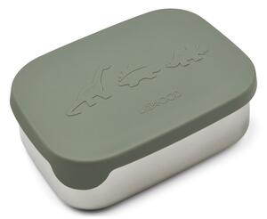 Nerezový obedový box Arthur Dino faune green LIEWOOD