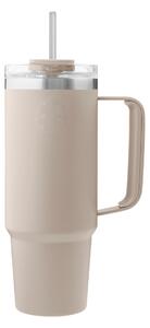 Termopohár so slamkou 885 ml Cream Beige AYA&IDA