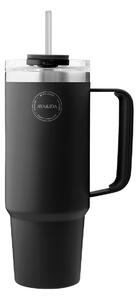 Termopohár so slamkou 885 ml Matte Black AYA&IDA