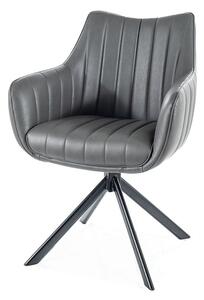 Jedálenská stolička OZOLAO II sivá/čierna