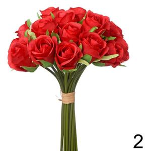 Kytica ruža ČERVENÁ 30cm 222676C - Umelé kvety