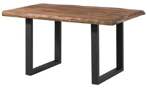 Stôl Palisander 140x90x77 sivý morený / U-nohy antracit matný METALL 5