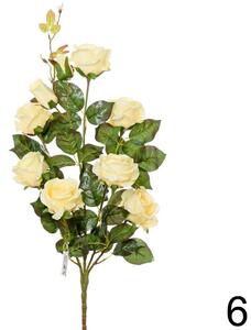 Kytica ruža postupná žltá 65cm 1001501ZL - Umelé kvety