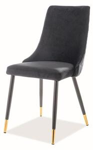 Jedálenská stolička PAONU 2 čierna/zlatá