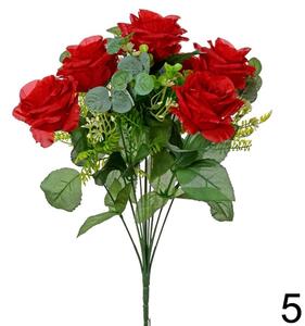 Kytica ruže ČERVENÁ 35cm 202173C - Umelé kvety