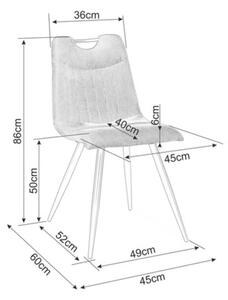 Jedálenská stolička URFI 1 sivá/čierna