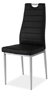 Jedálenská stolička SIGH-260 čierna/chróm