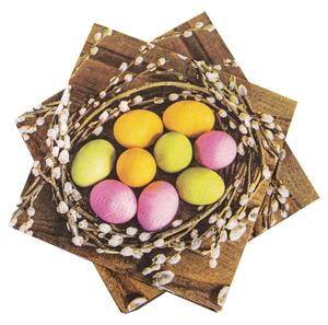 Servírovací obrúsky vajíčka v hniezde