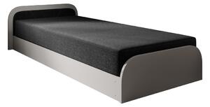 Jednolôžková posteľ PARYS sivá | 80 x 190 cm Farba: Ľavá / Sawana 05