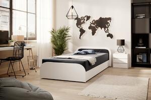 Jednolôžková posteľ PARYS sivá | 80 x 190 cm Farba: Ľavá / Sawana 05