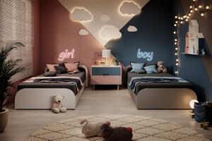 Jednolôžková posteľ PARYS hnedá | 80 x 190 cm Farba: Alova 66, Prevedenie: ľavé