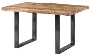 Stôl Palisander 160x90x77 prírodný pieskovaný / U-nohy antracit lesklý METALL 5