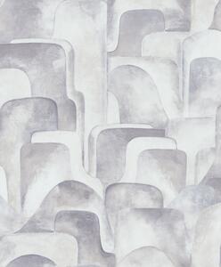 Sivo-béžová geometrická vliesová tapeta, Z77530, Savana, Zambaiti Parati