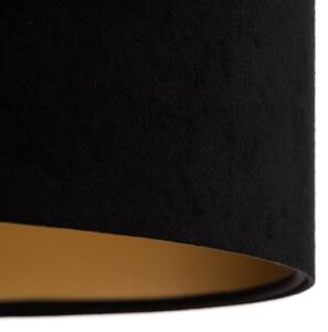 Závesné svietidlo Salina, čierna/zlatá, Ø 50 cm
