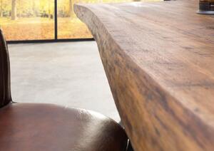 Jedálenský stôl mango 160x90x80-101 výškovo nastaviteľný prírodný olejovaný Manchester #101