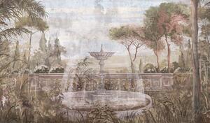 Luxusná vliesová fototapeta, Fontána v záhrade, Z77575, Savana, Zambaiti Parati