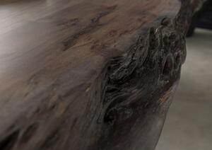 Jedálenský stôl akácia 140x90x77 sivý lakovaný / X-nohy antracit matný METALL 5