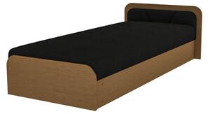 Jednolôžková posteľ PARYS hnedá | 80 x 190 cm Farba: Alova 66, Prevedenie: pravé