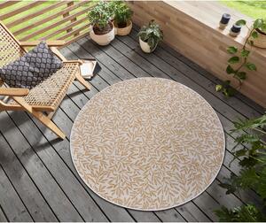 Krémovobiely okrúhly koberec ø 160 cm Twig – Hanse Home