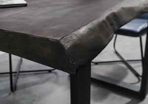 Stôl mango 140x90x77 sivý lakovaný / U-nohy antracit matný METALL 5