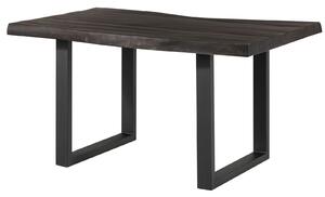 Stôl mango 140x90x77 sivý lakovaný / U-nohy antracit matný METALL 5