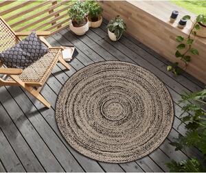 Béžový okrúhly koberec ø 120 cm Swirl – Hanse Home