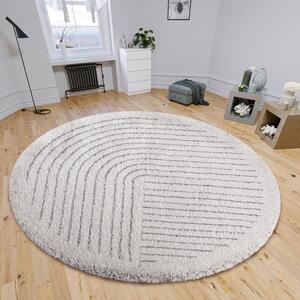 Biely okrúhly koberec ø 120 cm Dion – Hanse Home