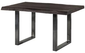 Stôl mango 140x90x77 sivý lakovaný / U-nohy antracit lesklý METALL 5