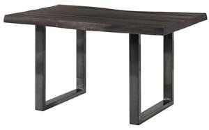 Stôl mango 140x90x77 sivý lakovaný / U-nohy antracit lesklý METALL 5