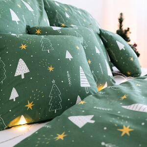 Goldea vianočné bavlnené posteľné obliečky - čaro vianoc 140 x 200 a 70 x 90 cm