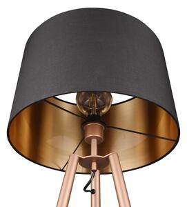 Hnedá stojacia lampa s poličkou (výška 152 cm) Colette – Trio