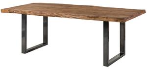 Stôl Palisander 240x100x77 prírodný morený / U-nohy antracit lesklý METALL 5