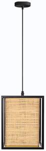 Toolight, stropné svietidlo 1xE27 APP1285-1CP, prírodná hnedá-čierna, OSW-00923