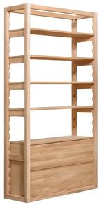 Masívna dubová knižnica Funny 3