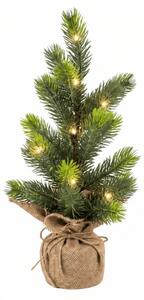 Umelý vianočný stromček LITTLE SPRUCE s LED osvetlením, 37 cm