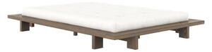 Hnedá dvojlôžková posteľ z borovicového dreva s roštom 180x200 cm Japan – Karup Design