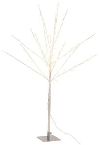 Svietiaci vianočný stromček SILVER GLOW 56×56×100 cm, strieborný
