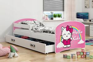 BMS Group LUKI Jednolôžková detská posteľ 160 x 80cm biela Hello Kids