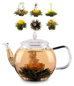 Feelino Bedida, čajník, 1300 ml, vrátane 6 čajových ruží, mix