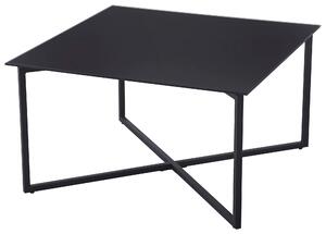 KONFERENČNÝ STOLÍK, čierna, kov, sklo, 80/80/45 cm Carryhome - Stolíky do obývačky