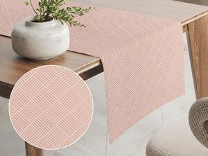 Biante Teflónový behúň na stôl Milano TF-048 - svetlo ružový 20x140 cm