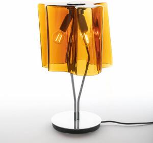 Stolná lampa Artemide Logico 44 cm tabak/chróm