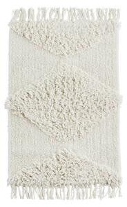 Bavlnená kúpeľňová predložka Tufted Wihte 60×90 cm