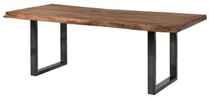 Stôl Palisander 180x90x77 sivý morený / U-nohy antracit lesklý METALL 5