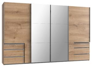 SKRIŇA S POS. DVER. – HOR.VED, farba duba, 350/216/65 cm MID.YOU - Skrine, Online Only