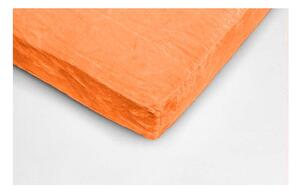 Oranžová mikroplyšová plachta My House, 180 × 200 cm