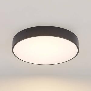 Lindby LED stropné svietidlo Milada, čierne, CCT, diaľkové ovládanie