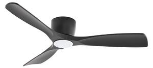 Lucande Smart LED stropný ventilátor Moneno, čierny, DC, Tuya Lucande, Moneno, stmievateľné, Čierna, Obývacia izba, Kov, Moderný